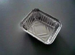 Flexible Lubricated Aluminium Foil Container For Take Out Lunch Food Packging