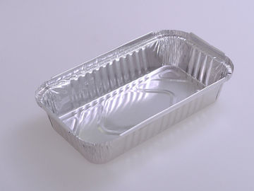 Odorless Aluminium Foil Containers With Lids 158 * 106 * 28.5mm Environment Friendly