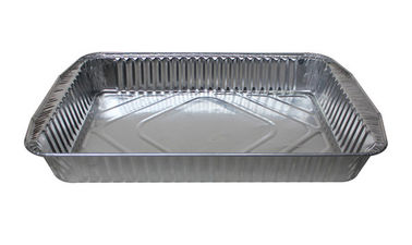 Airline Aluminum Foil Food Containers / Aluminium Trays For Food Sealing