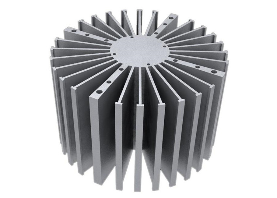 6000 Series Aluminum Heat Sink Extrusion Heating Radiator For Led Light