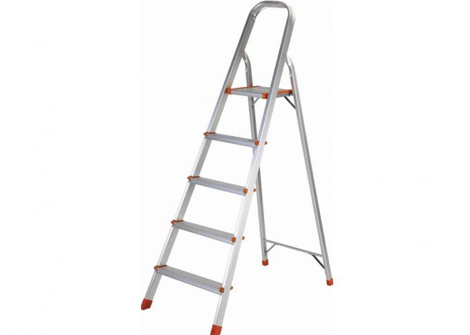 Customizable Aluminum Step Ladder Silver Sandblasted Oxidation 6063 T5