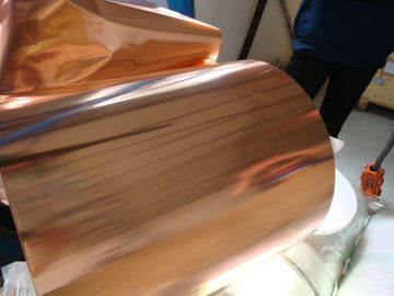 Corrosion Resistance Copper Shielding Foil / PET Copper Foil Sheets For Battery