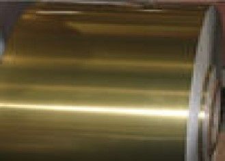 Epoxy Golden Color Coating Industrial Aluminium Foil Coil For Air Conditioner