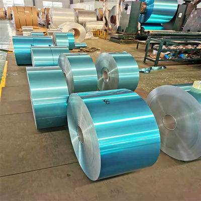 8011 Hydrophilic Blue Aluminum Fin Stock For Air-conditioner Heat Transfer