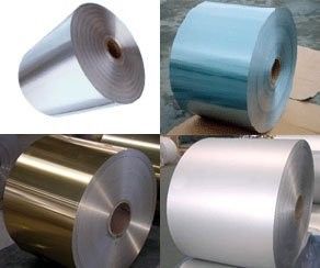 Hydrophilic Blue Gold Fin Stock Aluminum Foil for Air Conditioner / Air Cooling