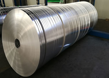 Silver Hot Rolling Aluminium Strips For Heat Sink , Width 12mm - 1250mm