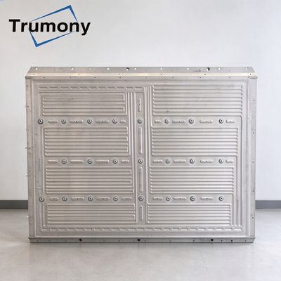 Quality Aluminum Battery Tray Bottom Enclosure 620x480x100mm Friction Stir Welded 24S Light EV factory